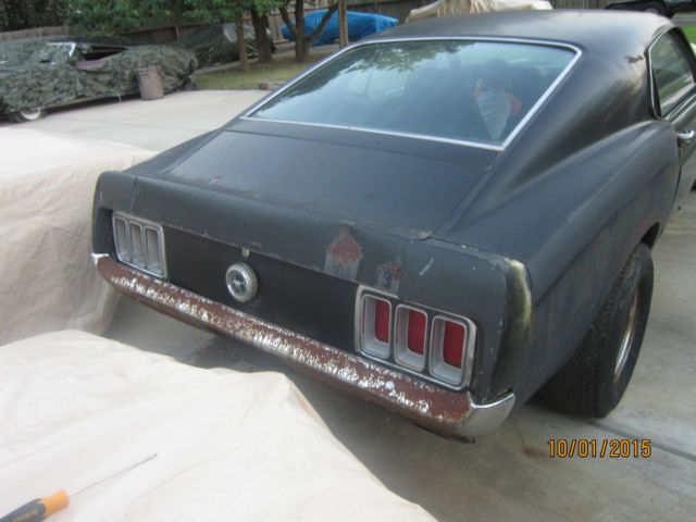 1970 Black Ford Mustang Fastback