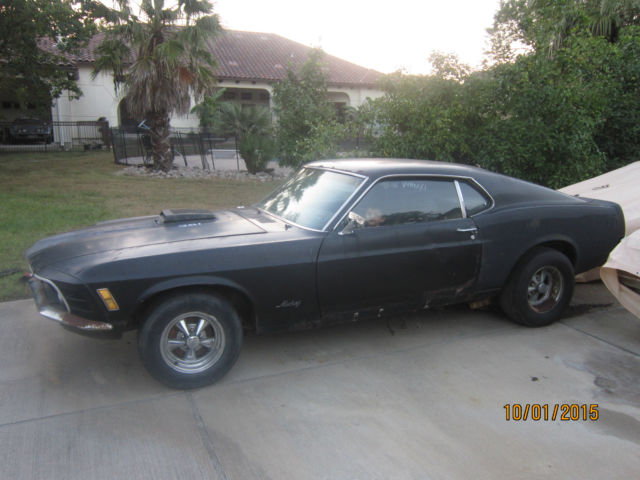 1970 Black Ford Mustang Fastback