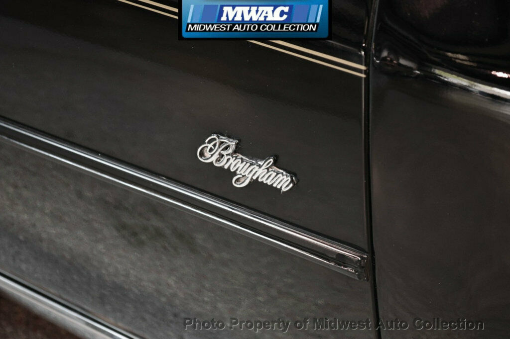 1989 Black Cadillac Brougham Sedan