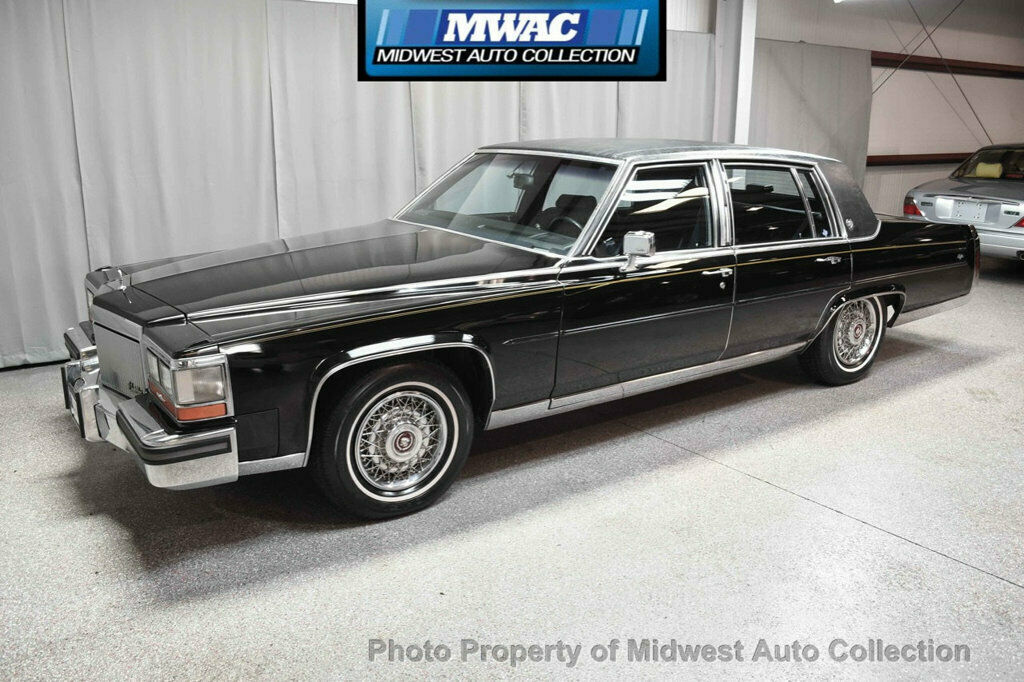 1989 Black Cadillac Brougham Sedan