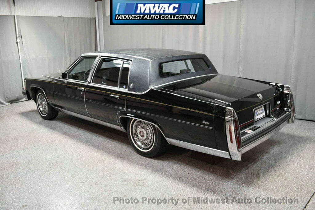 1989 Black Cadillac Brougham Sedan