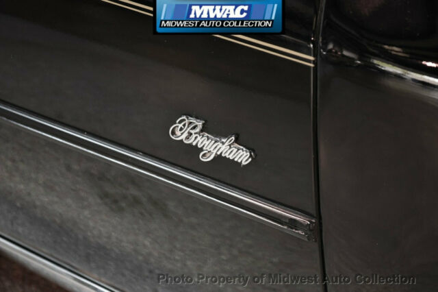 1989 Black Cadillac Brougham Sedan