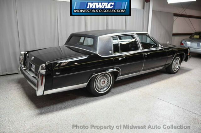 1989 Black Cadillac Brougham Sedan