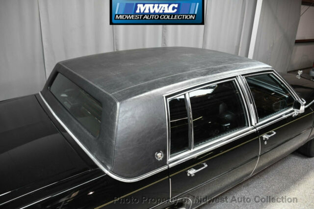 1989 Black Cadillac Brougham Sedan