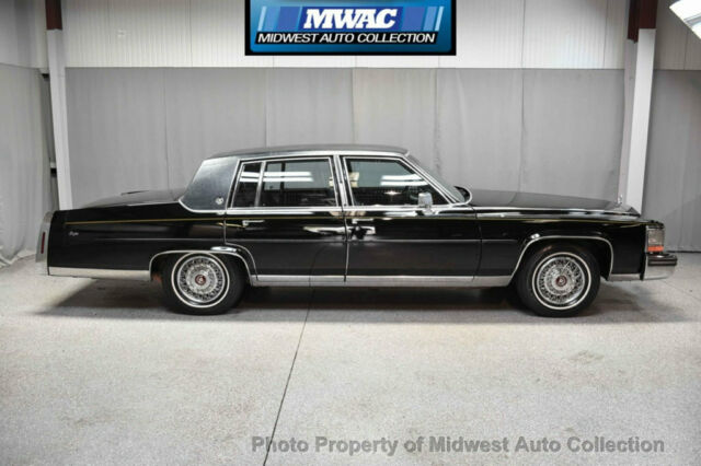 1989 Black Cadillac Brougham Sedan