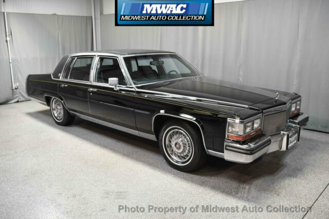 1989 Black Cadillac Brougham Sedan