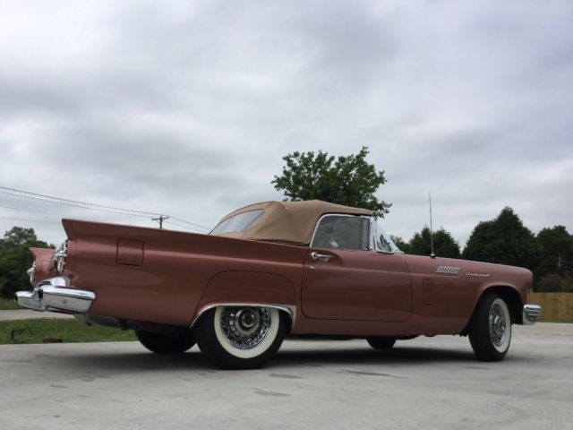 1957 BRONZE TAN Ford Thunderbird Convertible