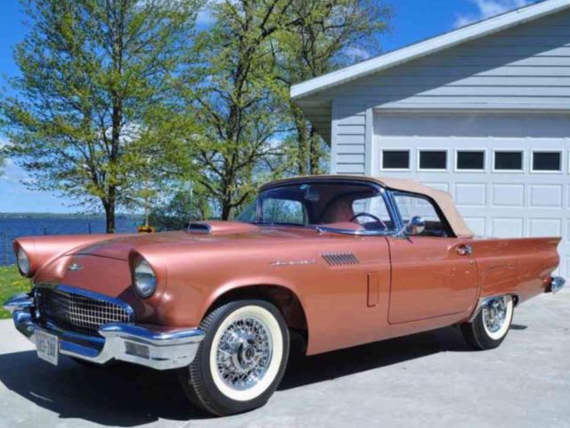 1957 BRONZE TAN Ford Thunderbird Convertible