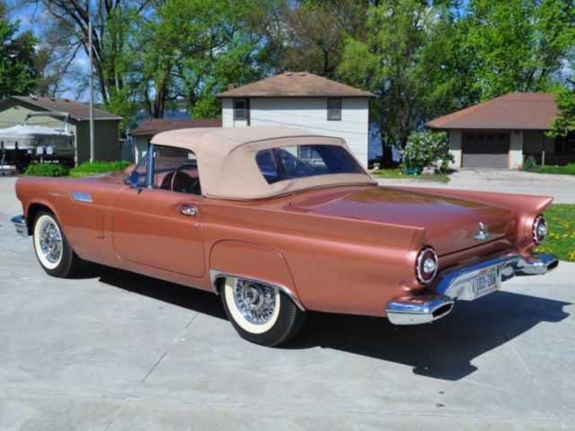 1957 BRONZE TAN Ford Thunderbird Convertible