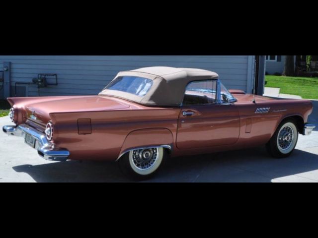 1957 BRONZE TAN Ford Thunderbird Convertible