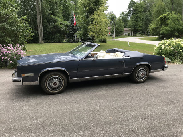 1984 Blue Cadillac Eldorado Convertible