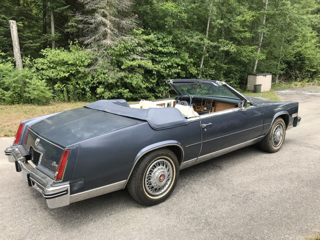 1984 Blue Cadillac Eldorado Convertible