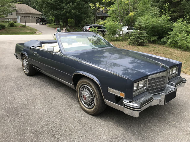 1984 Blue Cadillac Eldorado Convertible