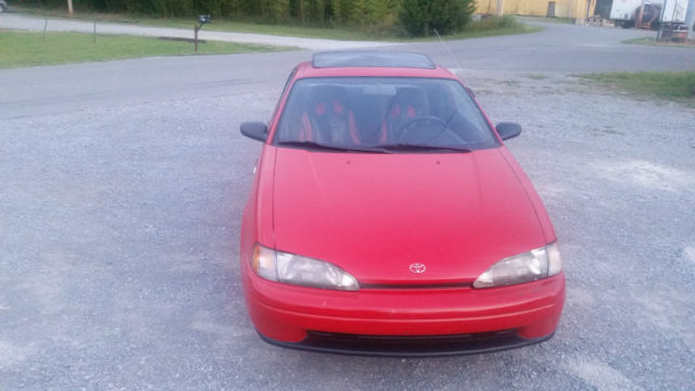 1994 Red Toyota Paseo Coupe