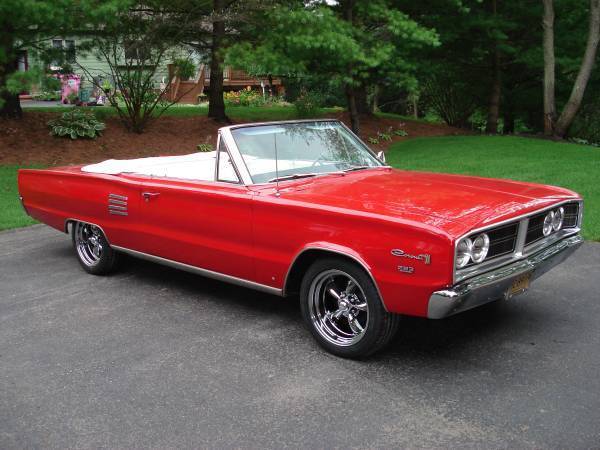 1966 Red Dodge Coronet Convertible