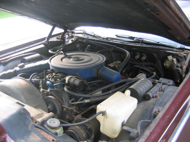 1977 Burgundy Lincoln Continental Coupe