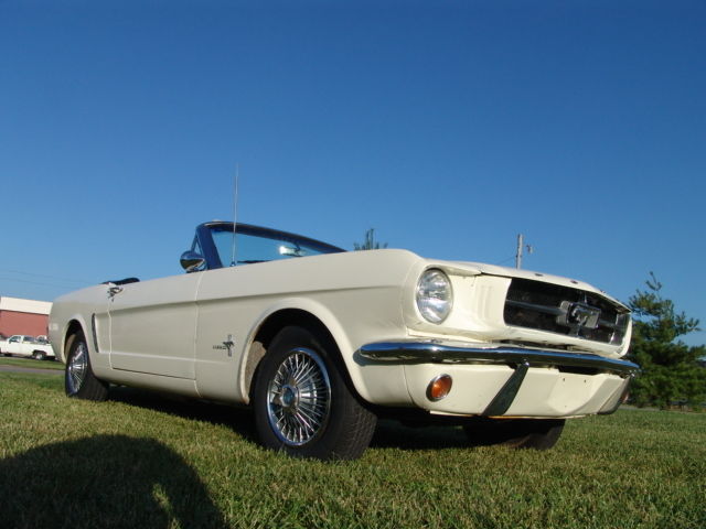 1966 White Ford Mustang Convertible