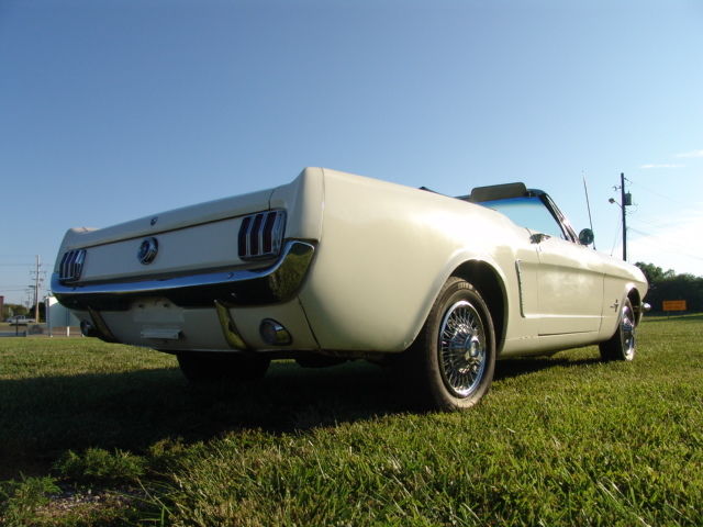 1966 White Ford Mustang Convertible