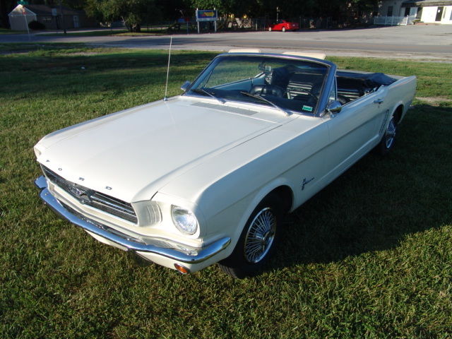 1966 White Ford Mustang Convertible