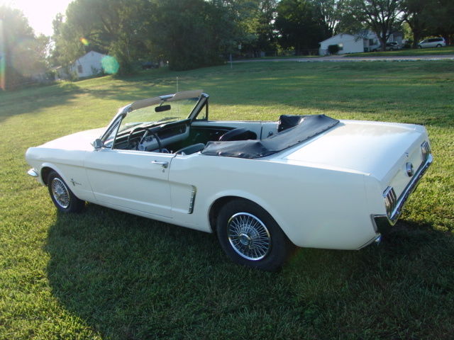1966 White Ford Mustang Convertible