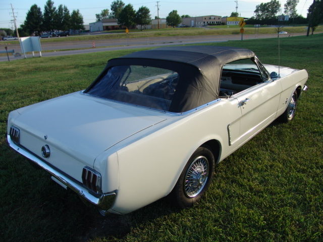 1966 White Ford Mustang Convertible