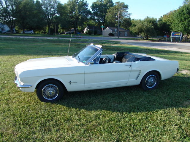 1966 White Ford Mustang Convertible