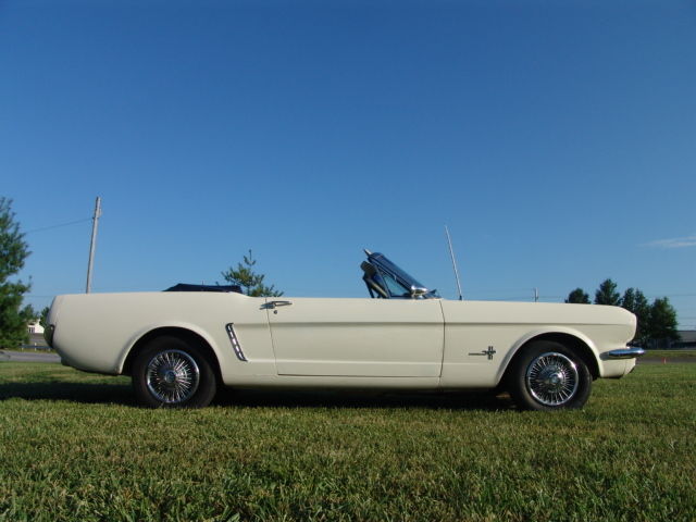 1966 White Ford Mustang Convertible