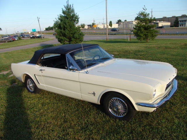 1966 White Ford Mustang Convertible