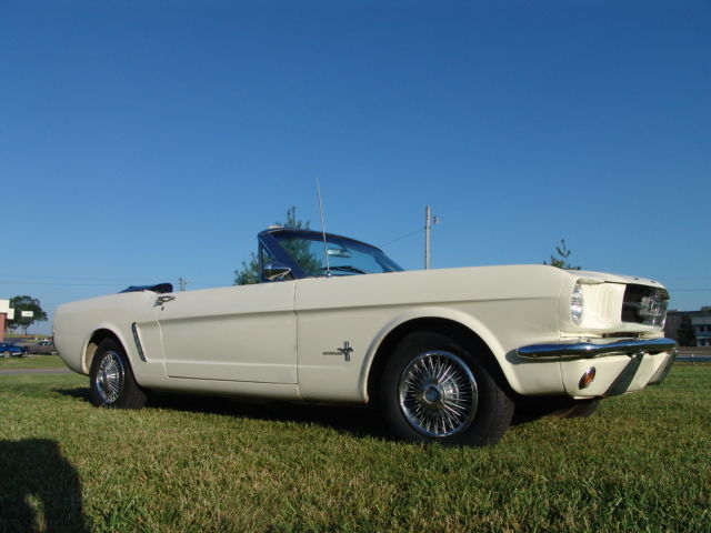 1966 White Ford Mustang Convertible