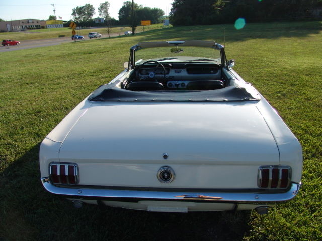 1966 White Ford Mustang Convertible