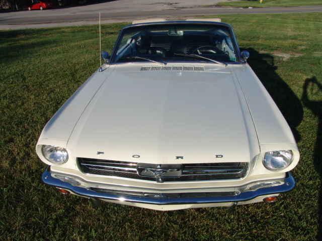 1966 White Ford Mustang Convertible