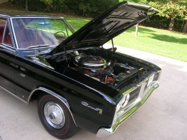 1966 BLACK Dodge Coronet 2 DOOR HARD TOP