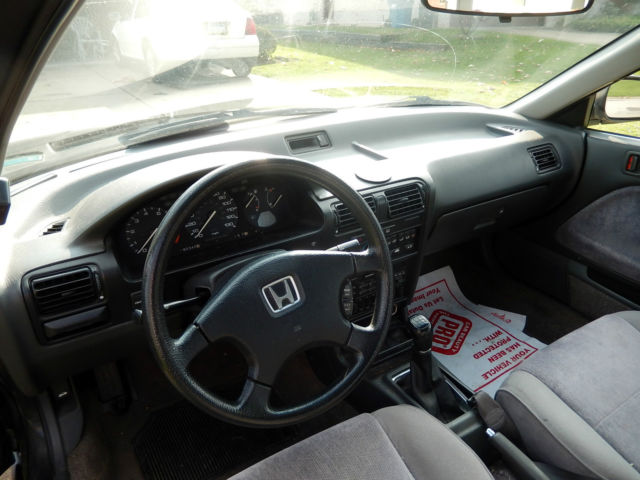 1990 Black Honda Accord Coupe