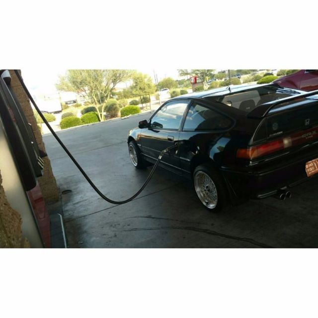 1990 Black Honda CRX Sport