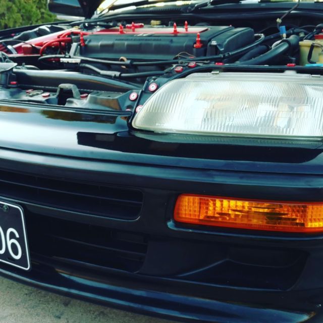 1990 Black Honda CRX Sport