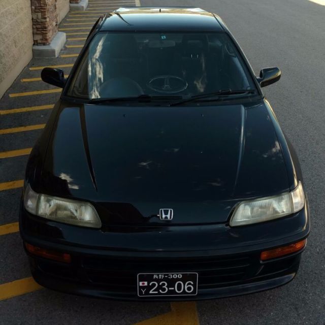 1990 Black Honda CRX Sport