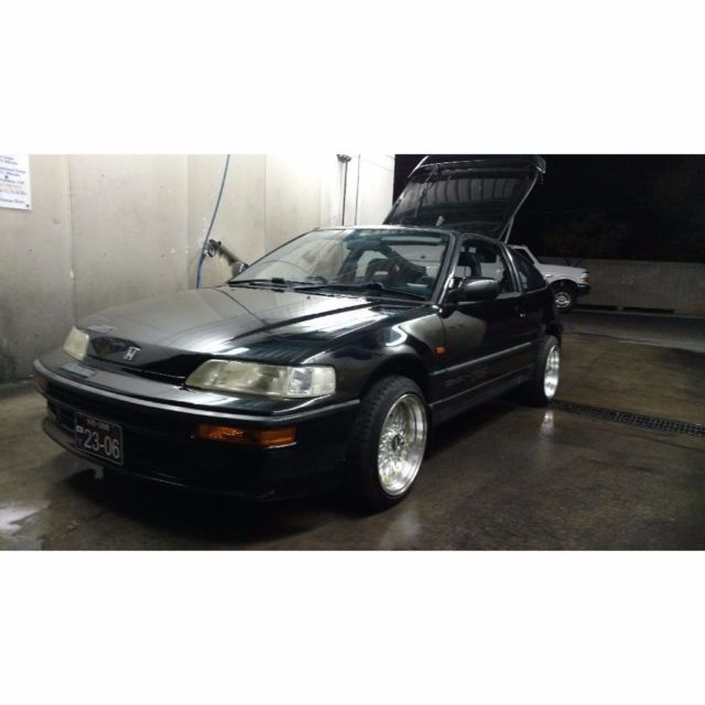 1990 Black Honda CRX Sport