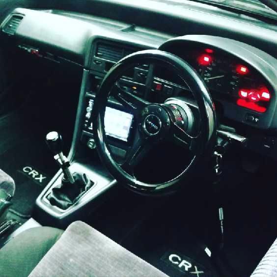 1990 Black Honda CRX Sport