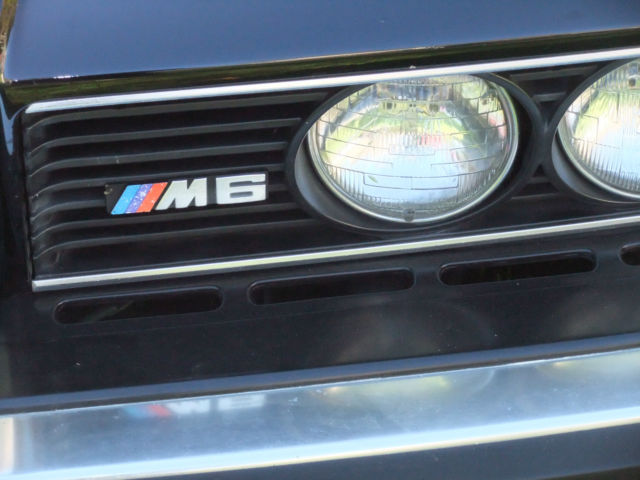 1987 BLACK BMW M6 BIG COUPE M6