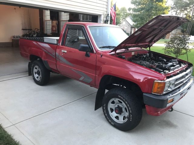 1988 Red Toyota Pickup Regular Cab