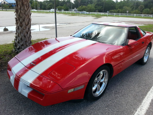 1987 Red Chevrolet Corvette Hatchback