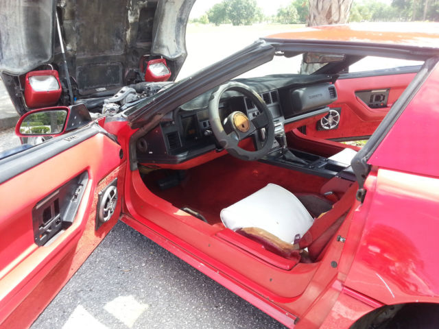 1987 Red Chevrolet Corvette Hatchback