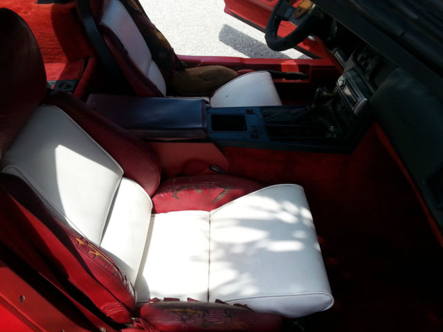 1987 Red Chevrolet Corvette Hatchback