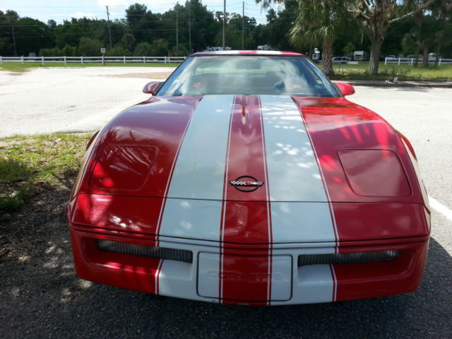 1987 Red Chevrolet Corvette Hatchback