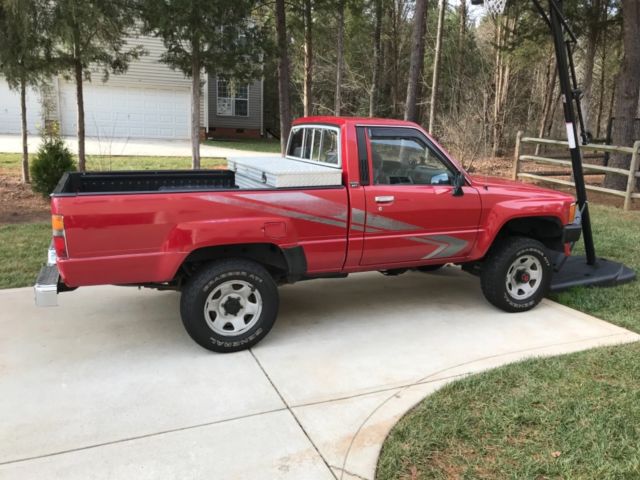 1988 Red Toyota Pickup Regular Cab
