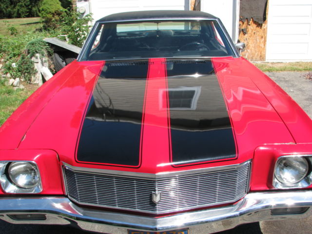 1971 Red Chevrolet Monte Carlo Coupe