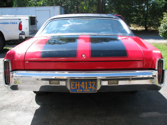 1971 Red Chevrolet Monte Carlo Coupe