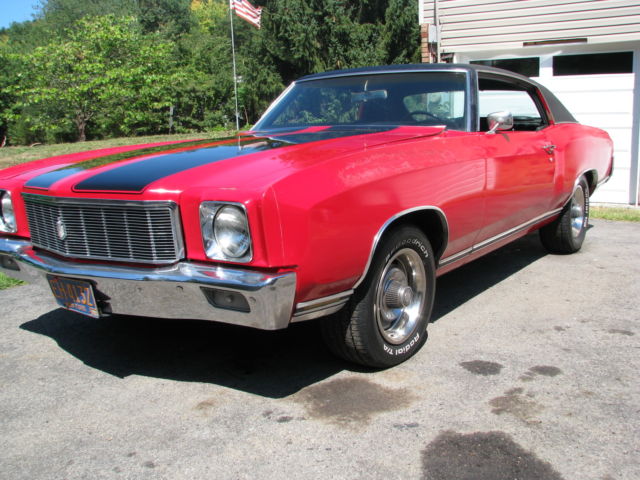 1971 Red Chevrolet Monte Carlo Coupe