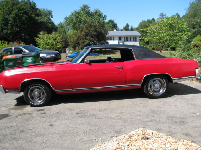 1971 Red Chevrolet Monte Carlo Coupe