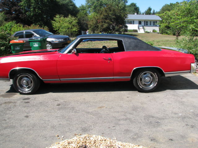 1971 Red Chevrolet Monte Carlo Coupe